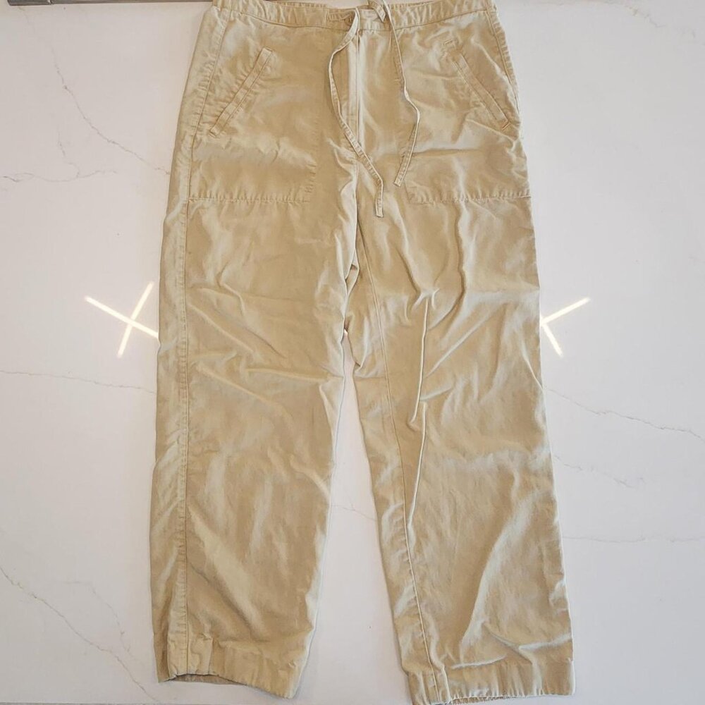 Liz Claiborne Livvy Sz M Women's Beige Tencel Lyocell Pockets Pants Neutral - Picture 3 of 10